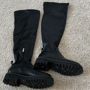 Vince Camuto Black Over-the-Knee Women's Boots